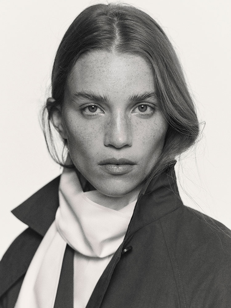 ベルト付き コットン ショートトレンチジャケット